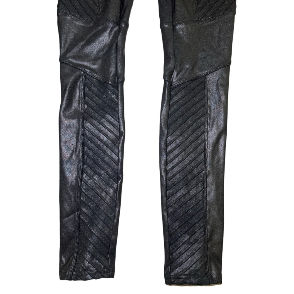 Spanx Faux Leather Moto Leggings XS - Picture 6 of 6